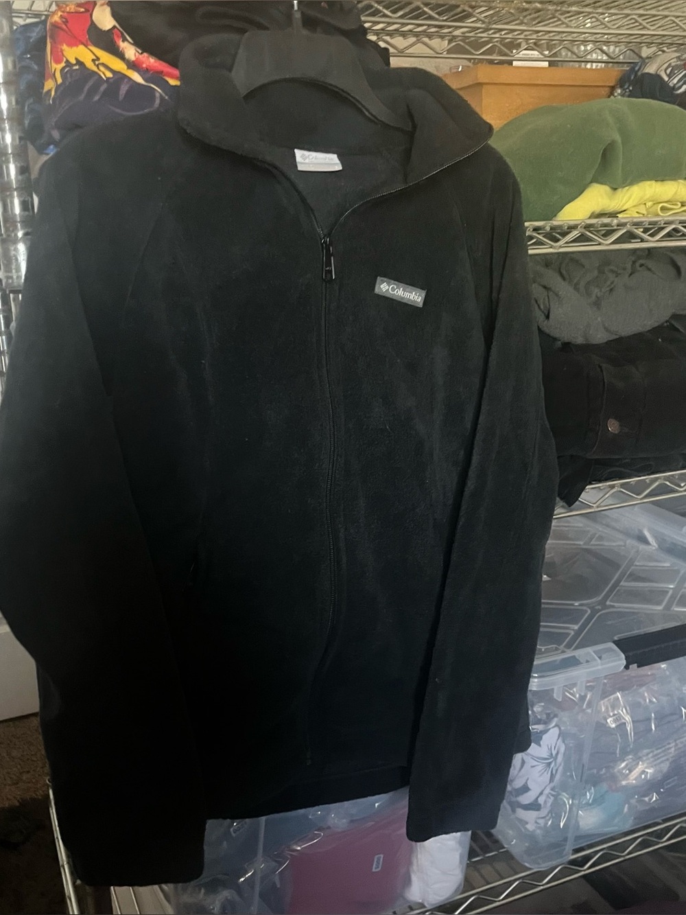 Woman’s Columbia black fleece jacket Size S #outdoor #fleece